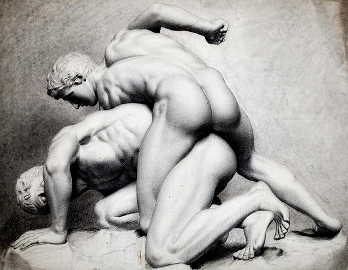 (c.1873–8), drawing from the antique, Evelyn De Morgan (née Pickering)
