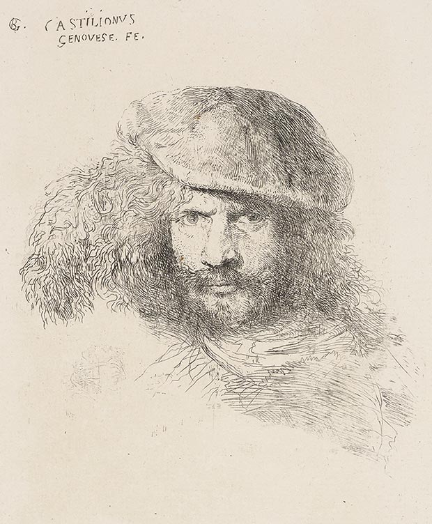 A presumed self-portrait (late 1640s), Giovanni Benedetto Castiglione