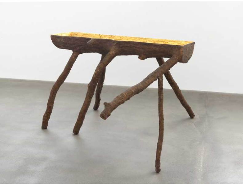 Giuseppe Penone, (2008), Bronze,gold,resin 46 7/16 x 85 13/16 x 74 13/16 inches 118 x 218 x 190 cm