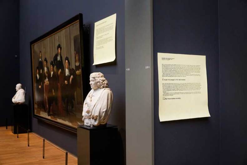 Post-It notes instruct visitors in 'Art is Therapy' at the Rijksmuseum