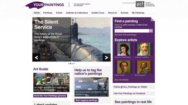 Your Paintings homepage