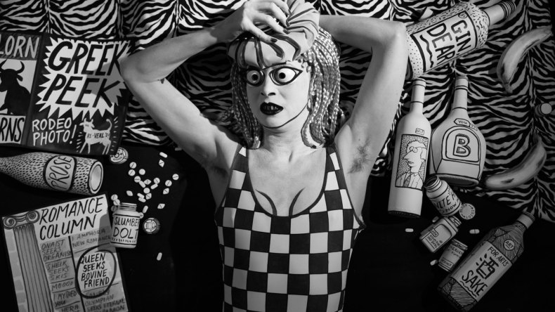 (2014, HD video still), Mary Reid Kelley with Patrick Kelley