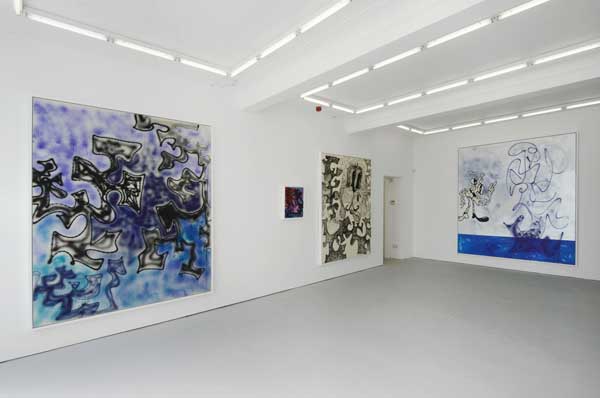 Installation view, Herald St, Golden Sq, London