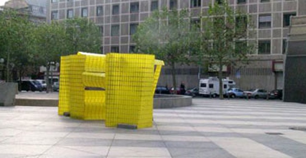 Michael Beutler's work was mistaken for rubbish in Frankfurt