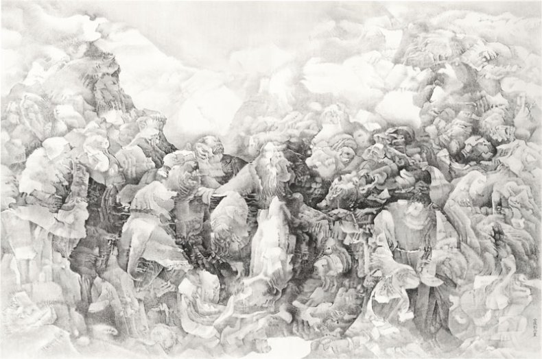 (2015), Liu Dan (b. 1953), ink on paper, 200 × 301cm.