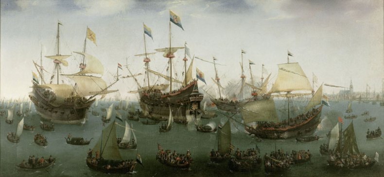 (1599), Hendrik Cornelisz Vroom. Oil on canvas,