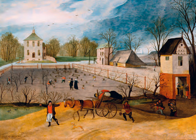(1599), by Abel Grimmer (after 1570–before 1619). One of a set representing the four Seasons.