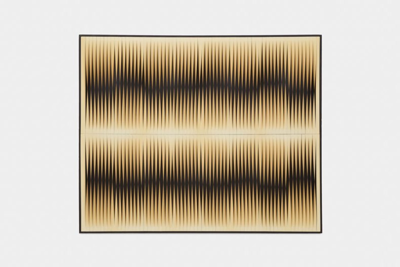 (1964–65), Walter Leblanc (1894–1975), polyvinyl on black painted hardboard, 83 × 102cm.