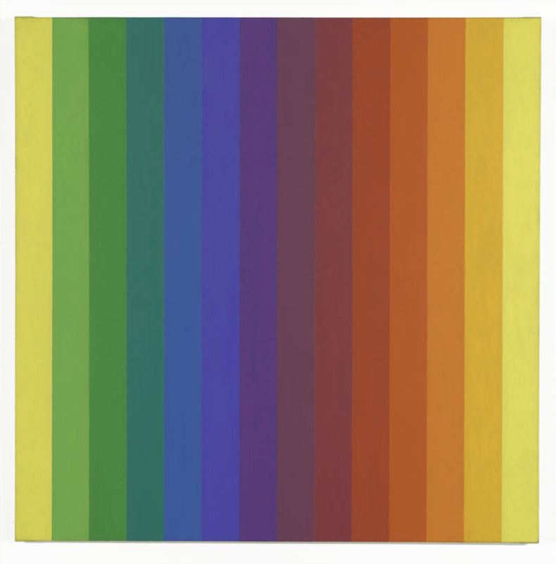 Spectrum I (1953), Ellsworth Kelly. The Doris and Donald Fisher Collection at the San Francisco Museum of Modern Art, and promised gift of Helen and Charles Schwab © Ellsworth Kelly. Photo: Katherine Du Tiel
