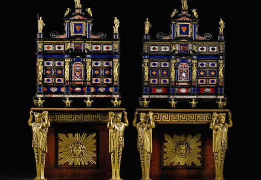 Pietre dure cabinets