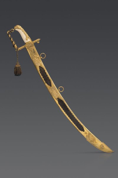 Captain Torin was presented with a Lloyd's Patriotic Fund sword for his part in 'The Battle of Pulo Aura' in 1804. Peter Finer