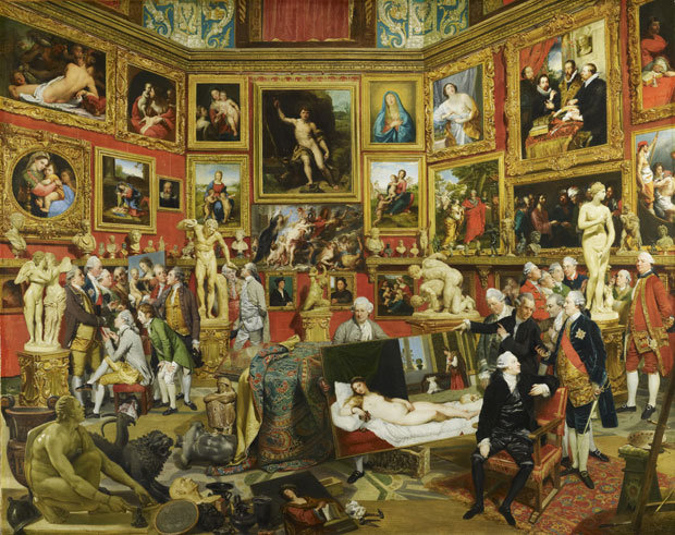 The Tribuna of the Uffizi (1772–77), Johan Joseph Zoffany. Royal Collection Trust, UK, © Her Majesty Queen Elizabeth II 2016