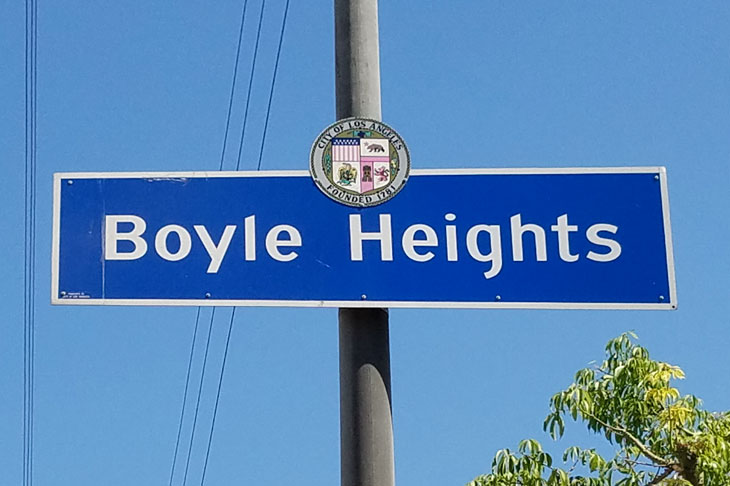 Boyle Heights, Los Angeles, California. Debates about gentrification have flared up in the area in recent years, with galleries becoming a focus of local criticism