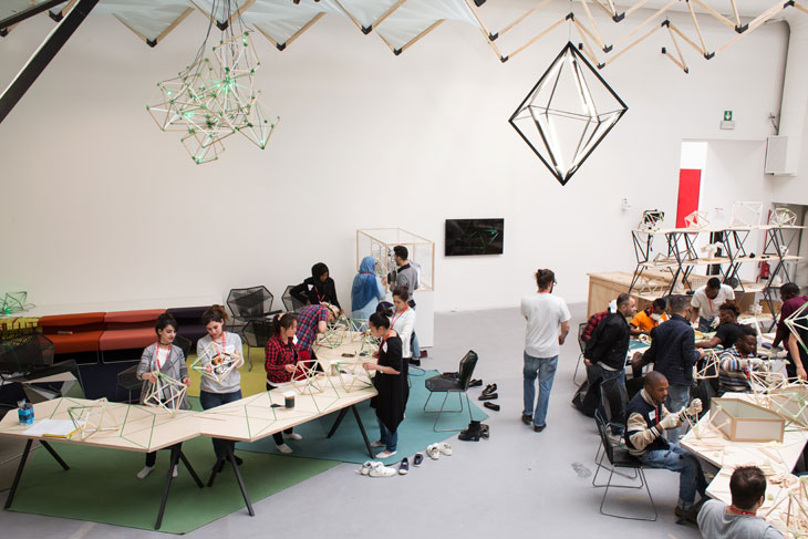 Green light – An artistic workshop, by Olafur Eliasson, at 'Viva Arte Viva' at the Venice Biennale 2017.