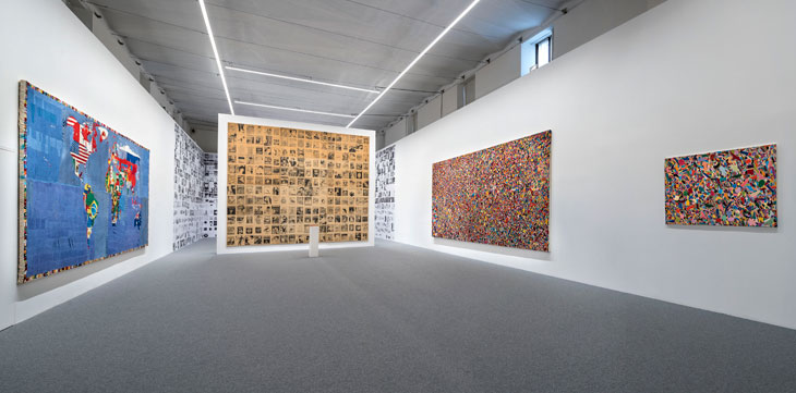 Alighiero Boetti at the Cini Foundation (installation view). Photo courtesy Matteo De Fina
