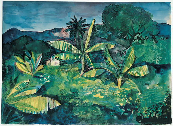 Landscape Near Kingston, Jamaica (1950), John Minton. Pallant House Gallery.