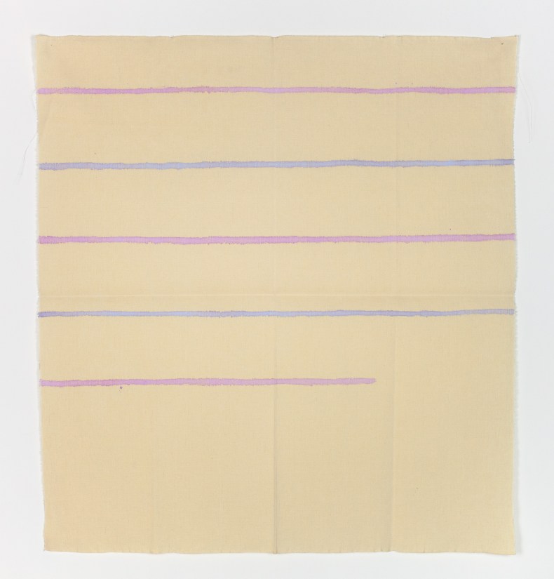 Linee orizzontali (1974), Giorgio Griffa
