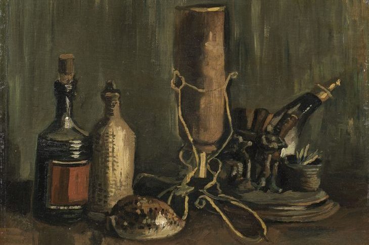 Still Life with Bottles and a Cowrie Shell, Vincent Van Gogh