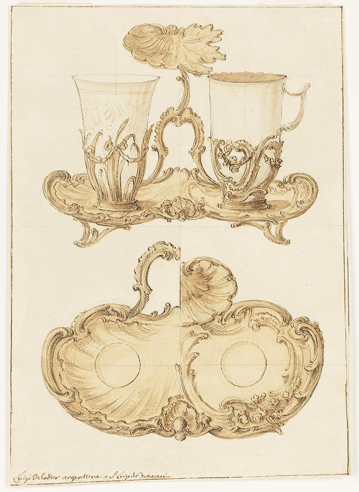 Design for a Trembleuse (Digiuné) (before 1762), Luigi Valadier.