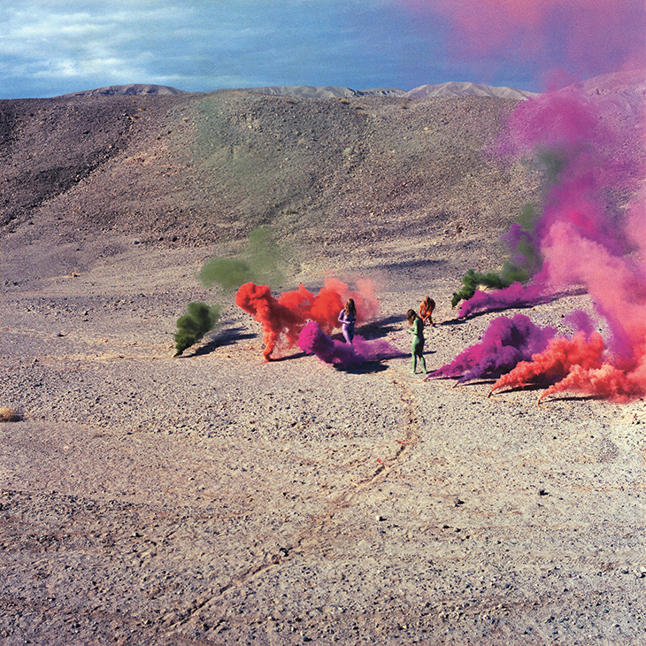 Smoke Bodies from 'Women and Smoke', photograph documenting performance in the California desert, (1972), Judy Chicago.
