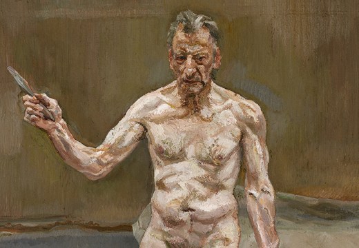 Painter Working, Reflection (1993), Lucian Freud.