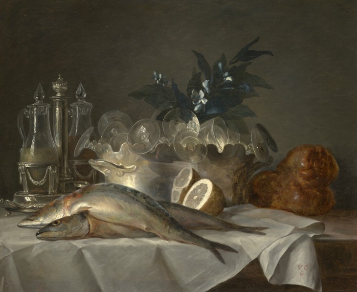 Still Life with Mackerel (1787), Anne Vallayer-Coster.