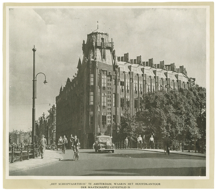 Het Scheepvaarthuis ('The Shipping House'), designed by Joan van der May and others and built in 1913–16. Photo courtesy Het Nieuwe Instituut, Rotterdam