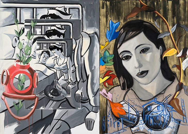 Equivalence (2018), David Salle.