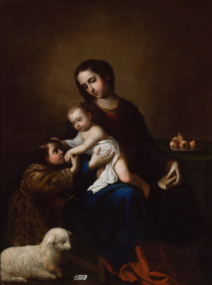 The Virgin and Child with the Infant Saint John the Baptist (1662), Francisco de Zurbarán.