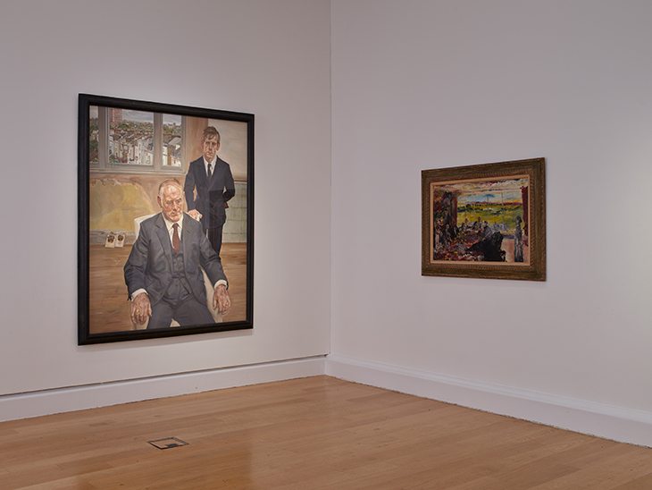 Installation view of ‘Life above Everything: Lucian Freud and Jack B. Yeats’ at the Freud Centre, IMMA, Dublin.