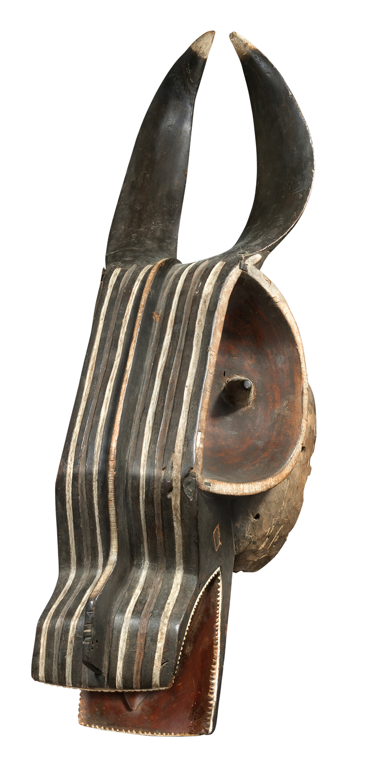 Goli glen mask, early 20th century, Baule people, Ivory Coast. Galerie Laurent Dodier.
