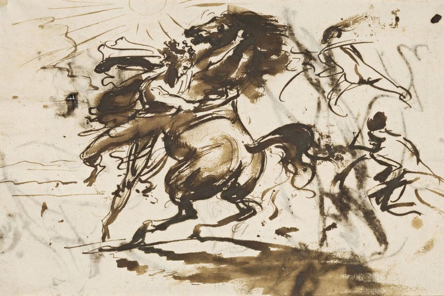 Alexander taming Bucephalus (c. 1800), Antoine-Jean Gros. Photo: © RMN-Grand Palais (musée du Louvre)/Michel Urtado
