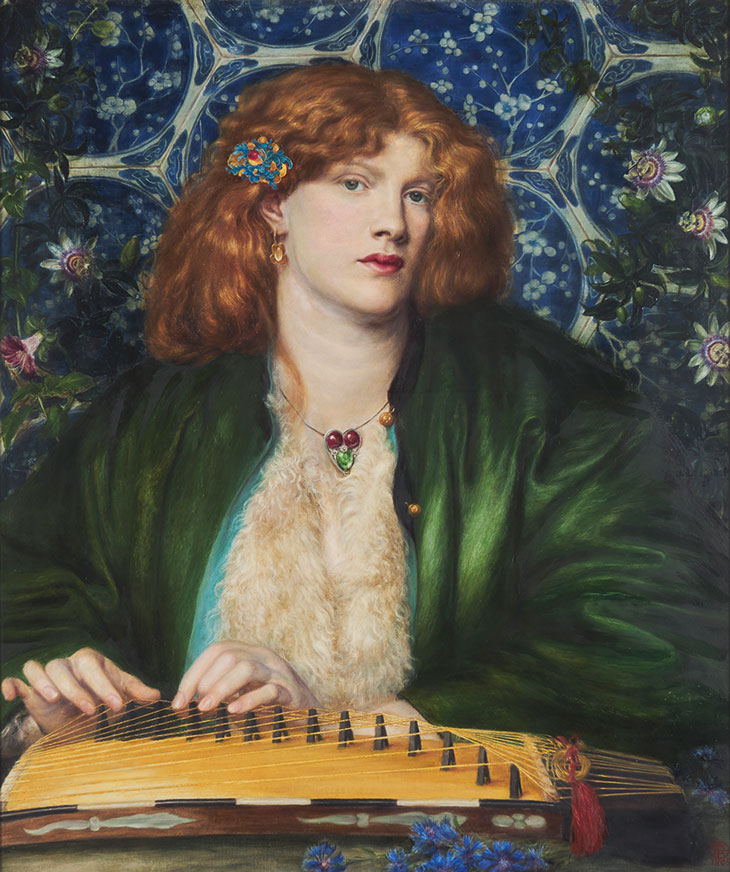 The Blue Bower (with Fanny Conforth as model; 1865), Dante Gabriel Rossetti. Barber Institute of Fine Arts, University of Birmingham