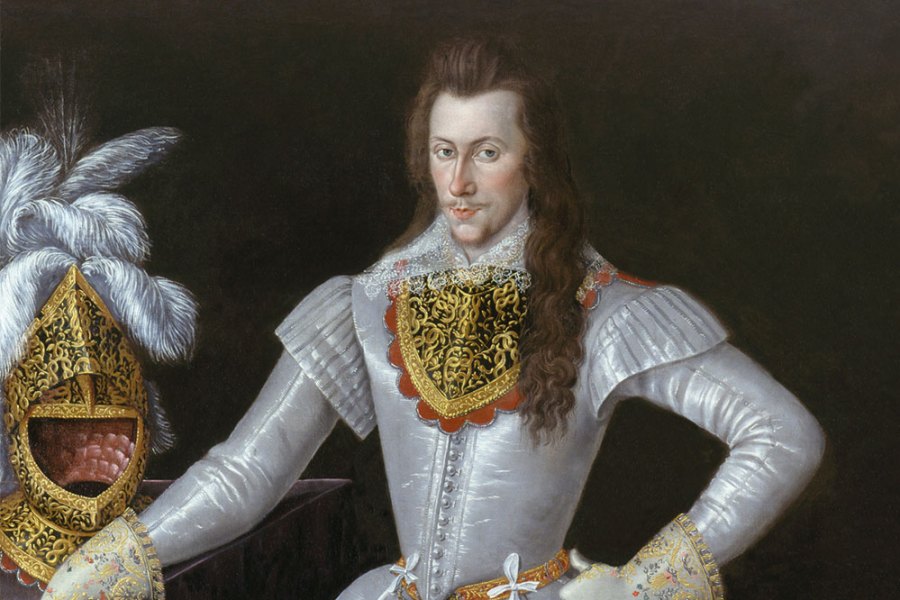 Henry Wriothesley, 3rd Earl of Southampton (1573–1624) (detail; c. 1593–97), unknown artist.