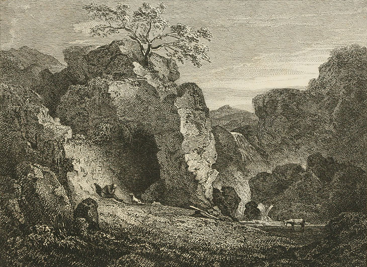 Frontispiece designed by George Howland Beaumont for Peter Bell: A Tale in Verse by William Wordsworth (London, 1819)