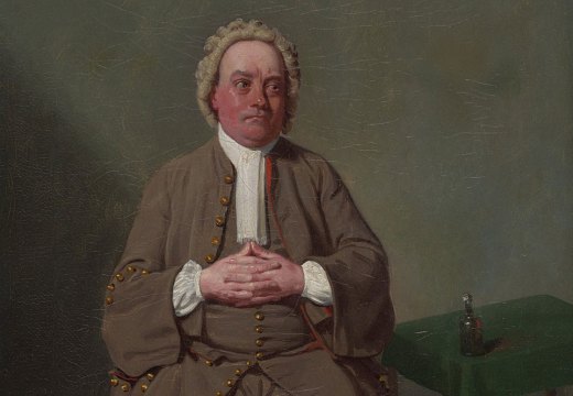 Mr Quick as Vellum in Addison’s ‘The Drummer’ (detail; 1792), Samuel De Wilde. Art Institute of Chicago