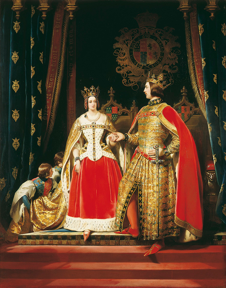 Queen Victoria and Prince Albert at the Bal Costumé of 12 May 1842. (1842–46), Sir Edwin Landseer. Royal Collection Trust/© HM Queen Elizabeth II 2020