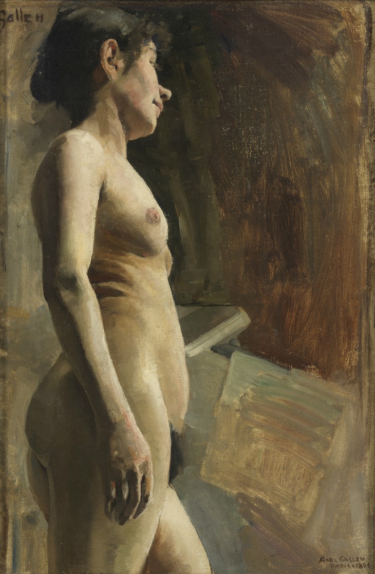 Nude Study (1885), Akseli Gallen-Kallela.