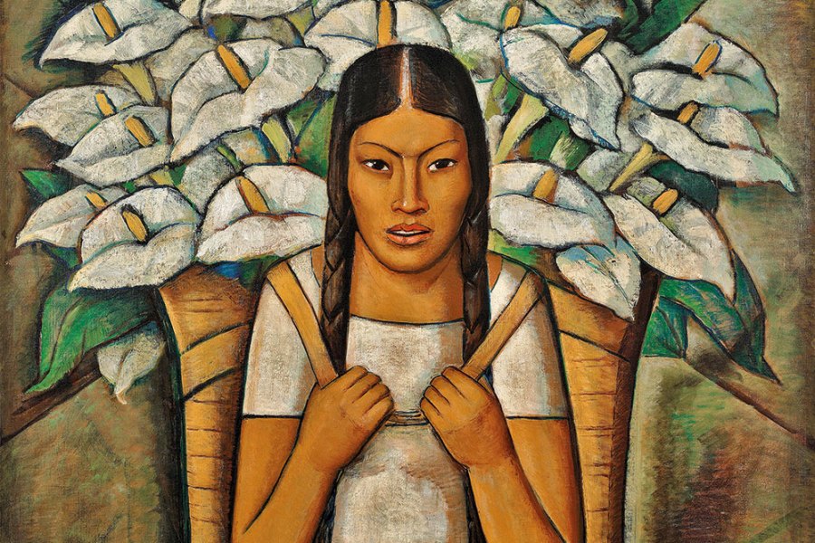 Calla Lily Vendor (detail; 1929), Alfredo Ramos Martínez. © The Alfredo Ramos Martínez Research Project
