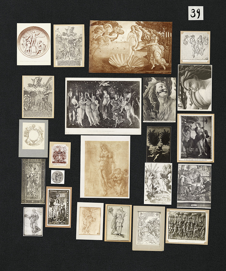 ADD IMAGE: Panel 39 of Aby Warburg's Bilderatlas Mnemosyne.