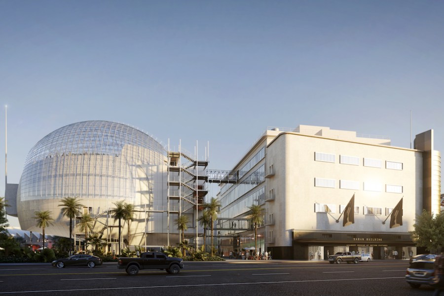 Render of the Academy Museum of Motion Pictures