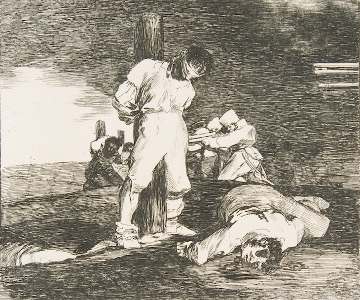 Plate 15 from The Disasters of War: 'And there is no help.' (1810), Francisco de Goya.