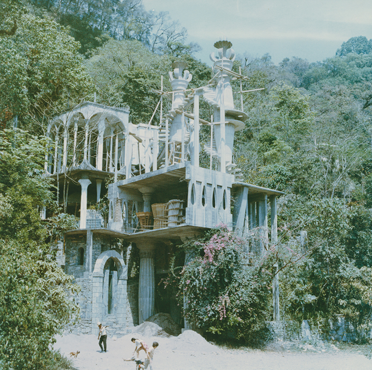La Cinematografia under construction at Las Pozas, Xilitla )c. 1960). Edward James Archive.
