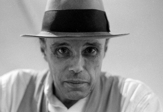 Joseph Beuys in 1975, photographed by Caroline Tisdall.