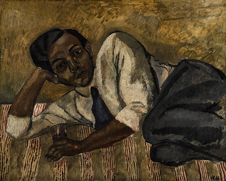 Reclining Man (1918), Nina Hamnett. Private collection.