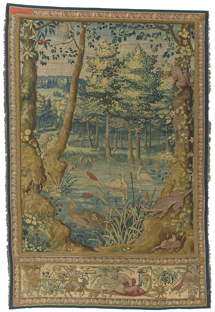 An Otter with a Fish in its Mouth (1550–60), designed by an artist from the school of Pieter Coecke van Aelst,