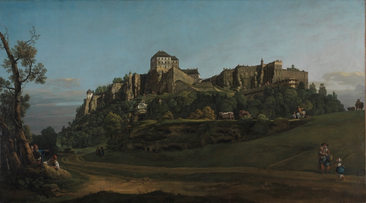 The Fortress of Königstein from the North (1756–58), Bernardo Bellotto.