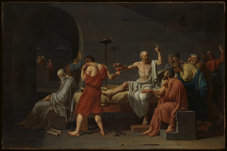 The Death of Socrates (1787), Jacques Louis David.
