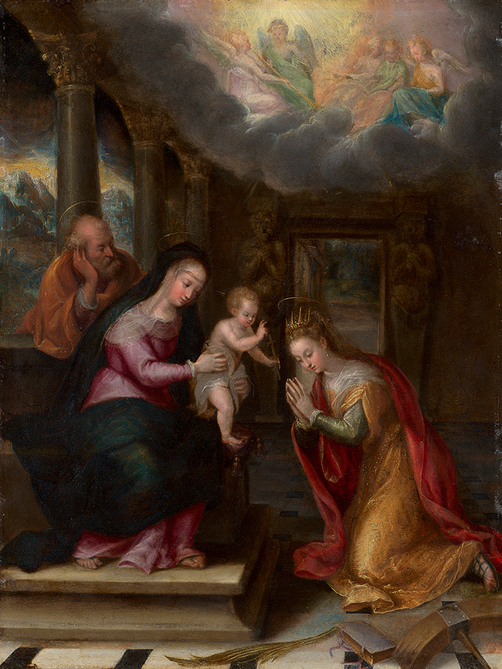 Mystic marriage of St Catherine (c. 1575), Lavinia Fontana.