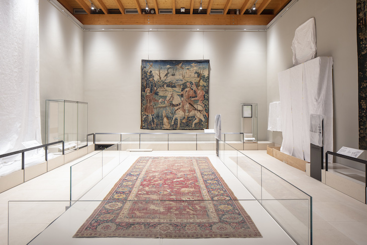 The Burrell Collection, Glasgow, photographed in February 2022 in the final stages of its renovations.